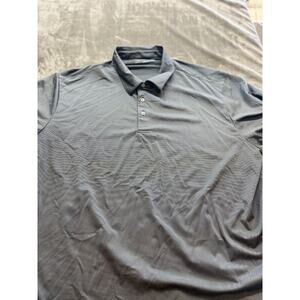 Roundtree & Yorke Performance Polo Shirt Men 4XB‎ Black Stetch Knit Golf Casual